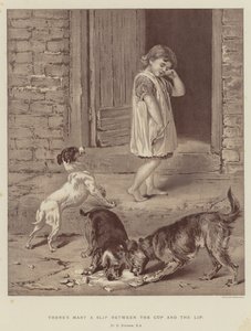 Er is veel tussen de beker en de lip door Briton Riviere